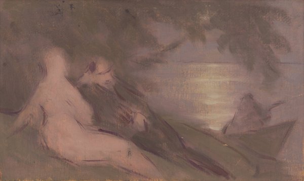 Blending of Soul  by Milan Thomka Mitrovsky - Hand-Painted Oil Painting Reproduction