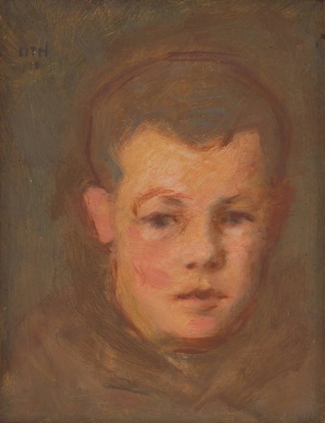 Boy's head  by Milan Thomka Mitrovsky - Hand-Painted Oil Painting Reproduction