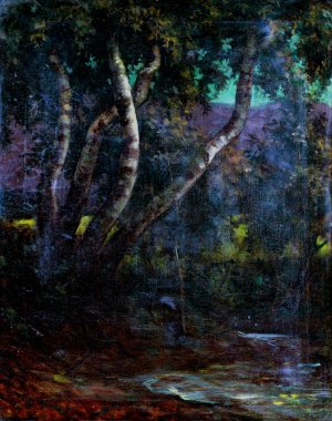 Forest by Milan Thomka Mitrovsky Oil Painting