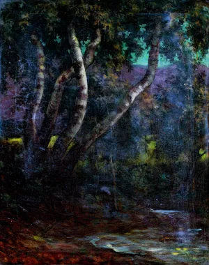 Forest Oil painting by Milan Thomka Mitrovsky