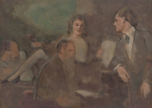 House Concert  by Milan Thomka Mitrovsky - Hand-Painted Oil Painting Reproduction