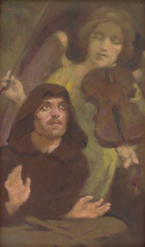 In Ecstasy by Milan Thomka Mitrovsky Oil Painting
