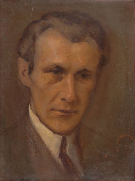 Main Product Photo of Portrait of a Young Man  Painting by Milan Thomka Mitrovsky