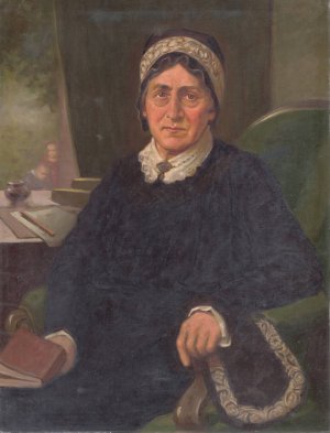 Portrait of E. M. Soltesova by Milan Thomka Mitrovsky Oil Painting
