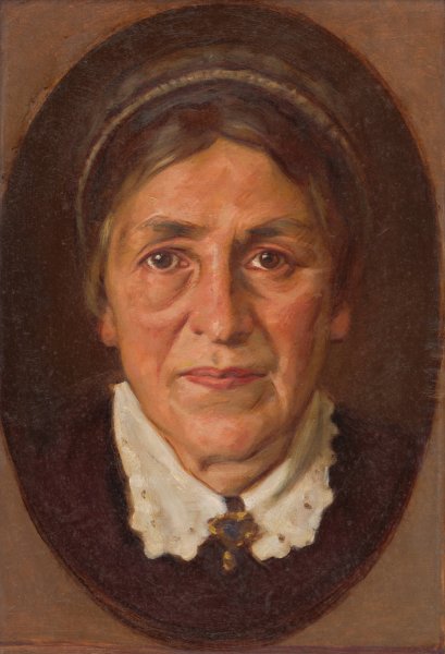 Portrait of Elena Marotha Soltesova  by Milan Thomka Mitrovsky - Hand-Painted Oil Painting Reproduction