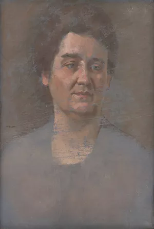 Portrait of M. Sulekova by Milan Thomka Mitrovsky Oil Painting