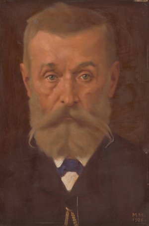 Portrait of Svetozar Hurban Vajansky by Milan Thomka Mitrovsky Oil Painting