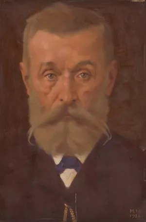 Portrait of Svetozar Hurban Vajansky by Milan Thomka Mitrovsky Oil Painting