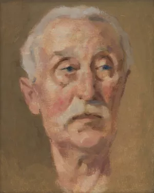 Portrait of the Artist's Father by Milan Thomka Mitrovsky Oil Painting