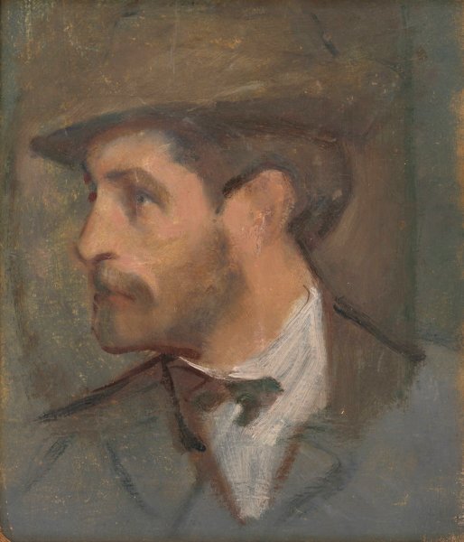 Main Product Photo of Self-Portrait - Small  Painting by Milan Thomka Mitrovsky