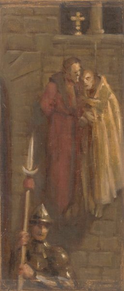 Main Product Photo of Sketch of Historical Composition II.  Painting by Milan Thomka Mitrovsky