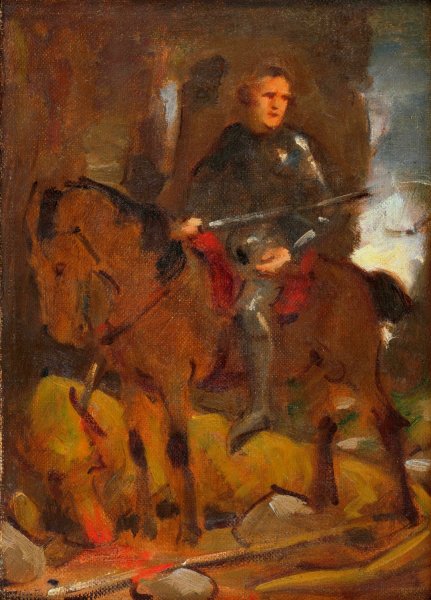 Studia k historickemu obrazu  by Milan Thomka Mitrovsky - Hand-Painted Oil Painting Reproduction