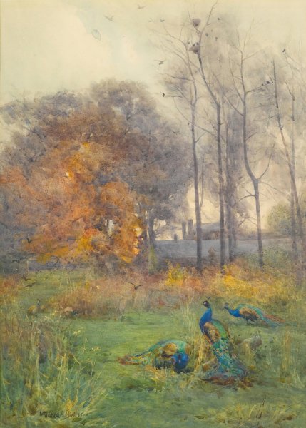 Autumn Days  by Mildred Anne Butler - Hand-Painted Oil Painting Reproduction