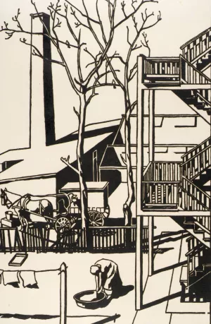 Back Stairs by Mildred Mcmillen Oil Painting