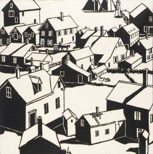 The Town by Mildred Mcmillen Oil Painting