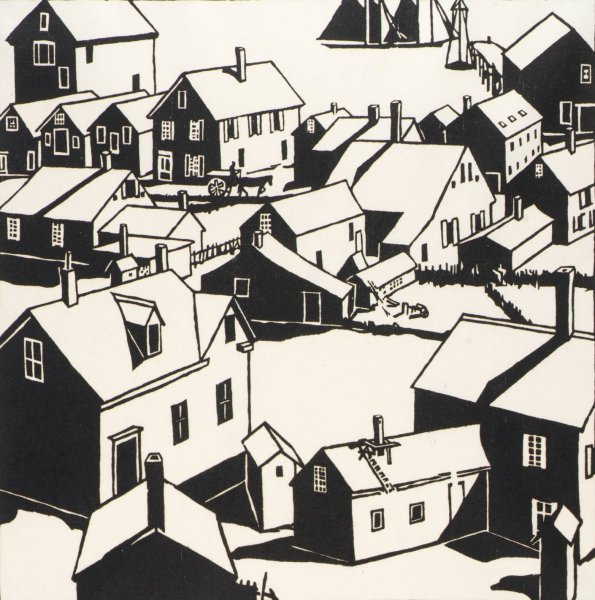 Main Product Photo of The Town  Painting by Mildred Mcmillen