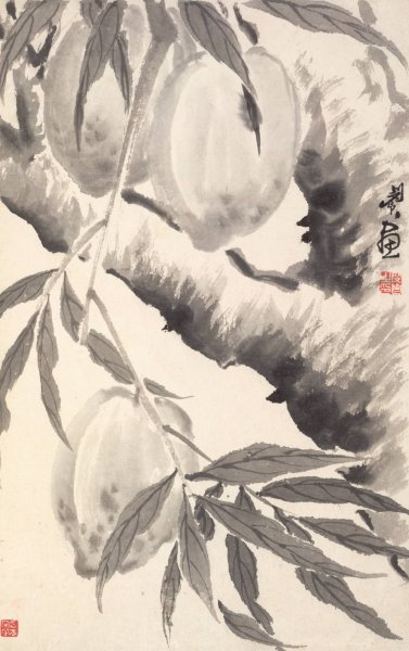Main Product Photo of Peaches  Painting by Min Zhen