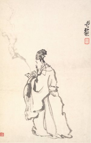 Su Dongpo by Min Zhen Oil Painting