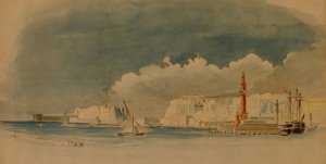 Naples From The Moli by Miner Kilbourne Kellogg Oil Painting