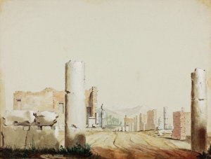 Pompeii, Italy by Miner Kilbourne Kellogg Oil Painting