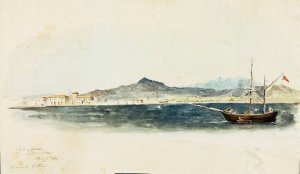 Port of Larnaca by Miner Kilbourne Kellogg Oil Painting