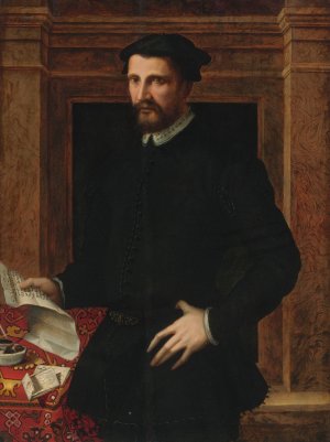 Portrait Of A Gentleman by Mirabello Cavalori Oil Painting