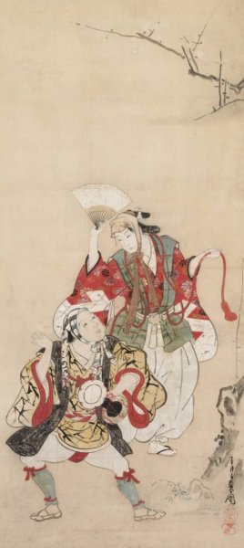 Spring Dancers by Miyagawa Choshun Oil Painting