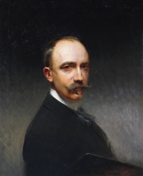 Main Product Photo of Self Portrait  Painting by Modesto Teixidor Y Torres