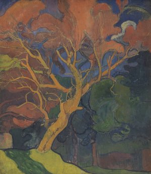 Wood with Crooked Tree Oil painting by Mogens Ballin