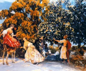 La Paella Oil painting by Mongrell Torrent
