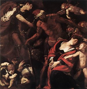 Martyrdom of Sts Seconda and Rufina by Morazzone Oil Painting