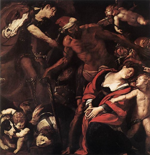 Main Product Photo of Martyrdom of Sts Seconda and Rufina Painting by Morazzone
