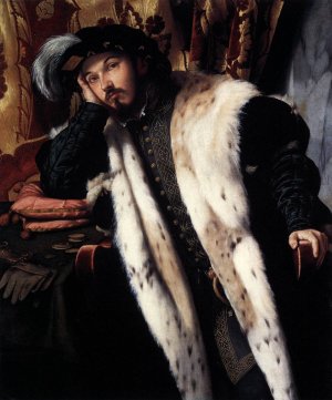 Count Fortunato Martinengo Cesaresco by Moretto Da Brescia Oil Painting