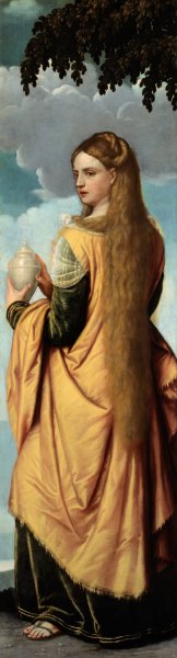 Mary Magdalene by Moretto Da Brescia Oil Painting