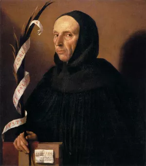 Portrait of a Dominican, Presumed to be Girolamo Savonarola painting by Moretto Da Brescia