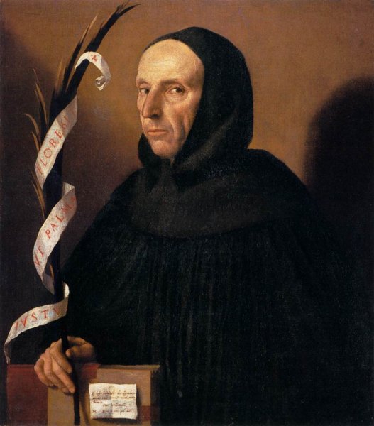 Main Product Photo of Portrait of a Dominican, Presumed to be Girolamo Savonarola Painting by Moretto Da Brescia