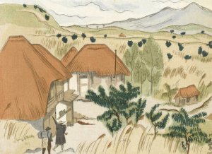 Kawakami heetwater bronnen by Morita Tsunetomo Oil Painting