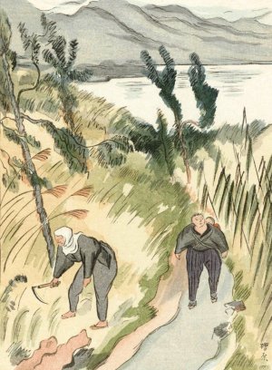 Nabij het Nippara meer by Morita Tsunetomo Oil Painting