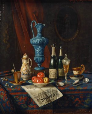 Stillleben by Moritz Mansfeld Oil Painting