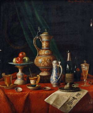 Stillleben by Moritz Mansfeld Oil Painting