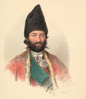 Hussein Khan by Moritz Michael Daffinger Oil Painting