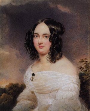 Miniature of Elise Wolf by Moritz Michael Daffinger Oil Painting