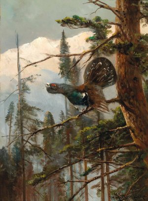 Auerhahn by Moritz Muller Oil Painting