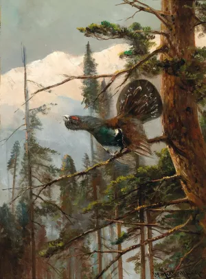 Auerhahn by Moritz Muller Oil Painting