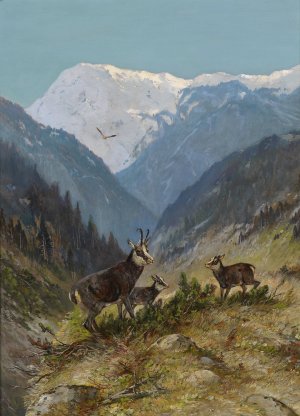 Gamswildrudel by Moritz Muller Oil Painting