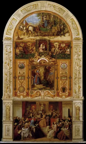 A Symphony by Moritz Von Schwind Oil Painting