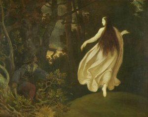 Apparition in the Forest by Moritz Von Schwind Oil Painting