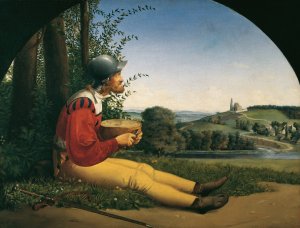 Der Brotschneider by Moritz Von Schwind Oil Painting