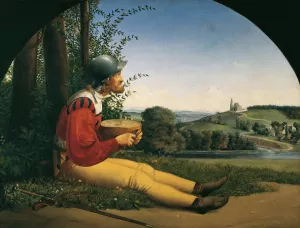 Der Brotschneider by Moritz Von Schwind Oil Painting