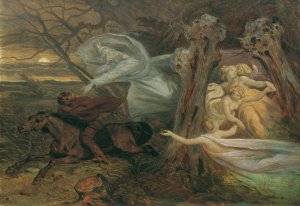 Der Erlkonig by Moritz Von Schwind Oil Painting